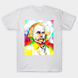 Nathaniel Hawthorne Colourful Portrait | Nathaniel Hawthorne Artwork 11 T-Shirt